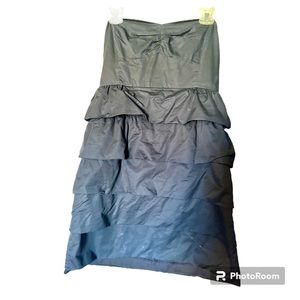 J Crew Black Strapless Dress